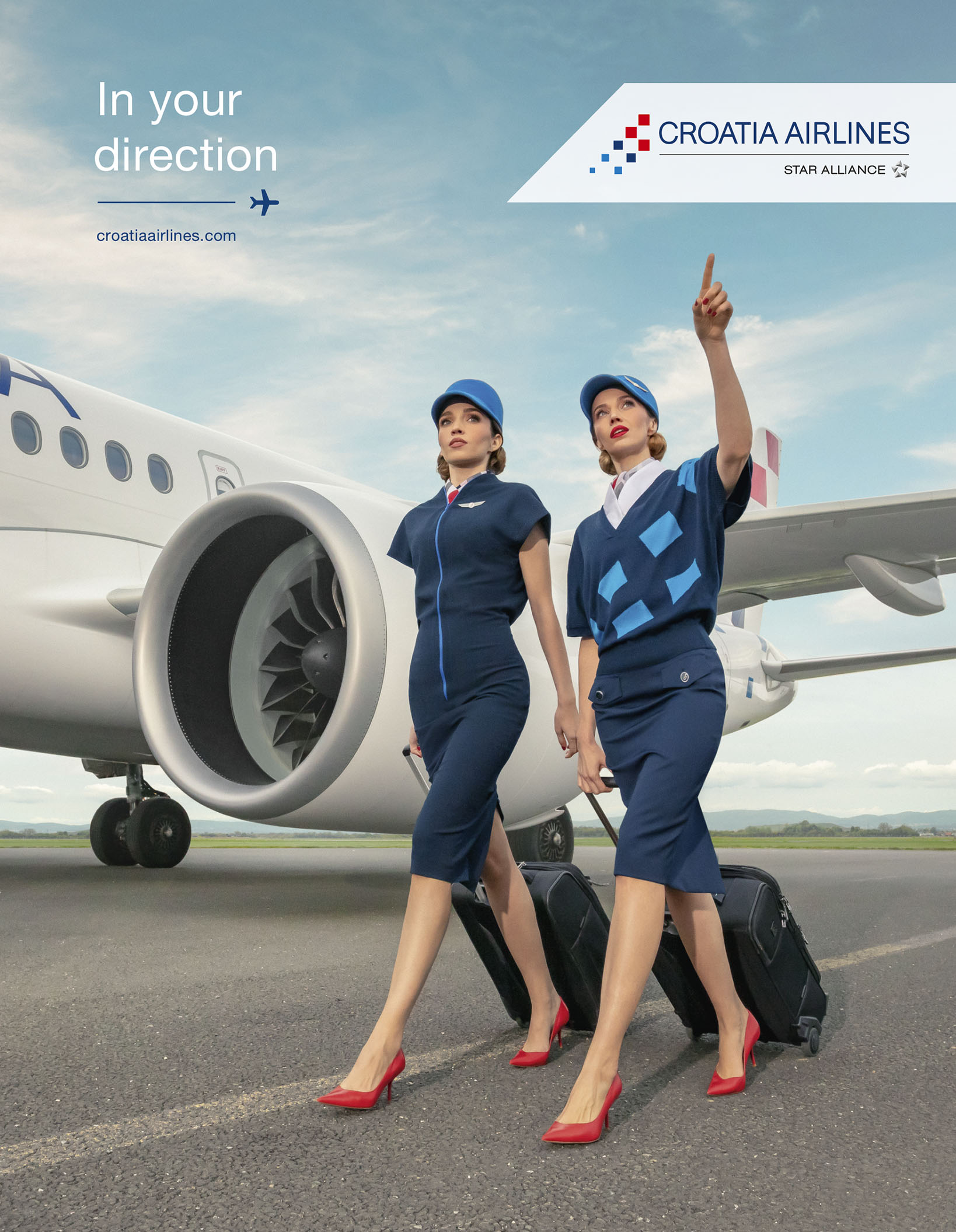 Stjuardese s prtljagom