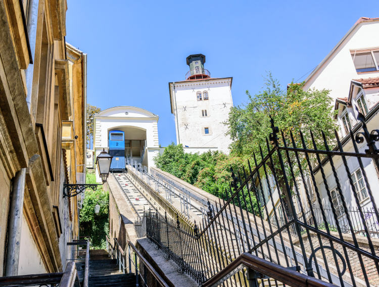 Zagreb_View of Funicular and Lotršćak tower_750x568
