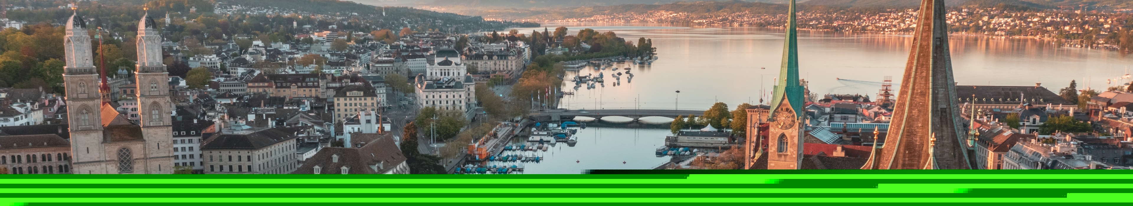 Zürich pogled iz zraka na stari grad i Limmat jezero_3840x700